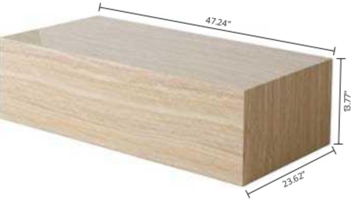 Monolith Travertine Coffee Table, Brand new