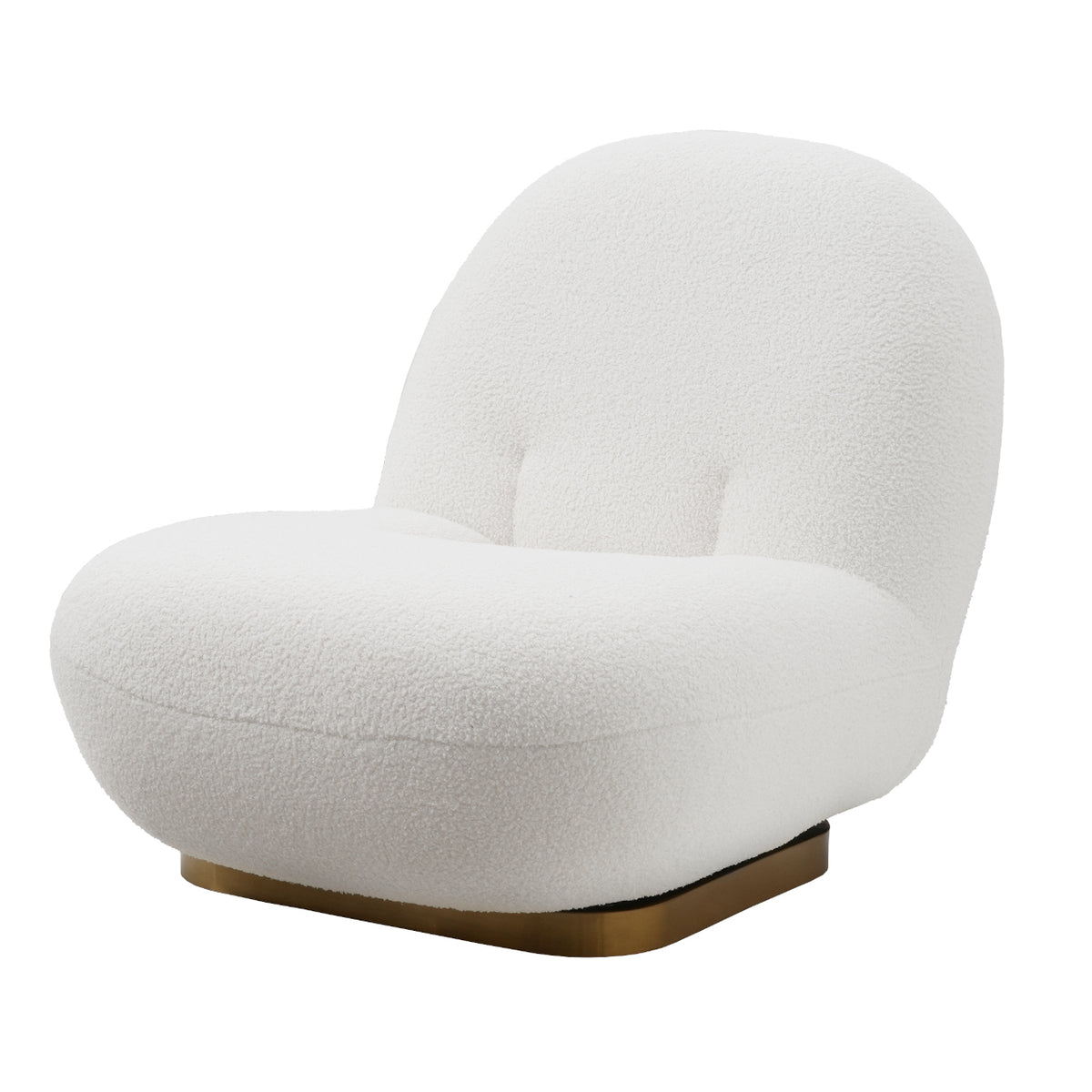Modern Armless Swivel Accent Lounge Chair, BRAND NEW!