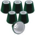 Small Pleated Lampshade, Set of 6, Green