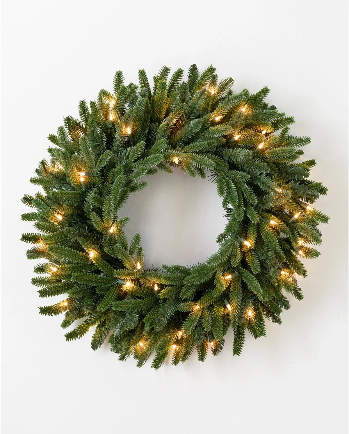 BH Fraser Fir Wreath, lights, like new