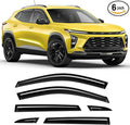 Tape-On Rain Guards Compatible with Chevrolet Trax MK2 2023+ Black
