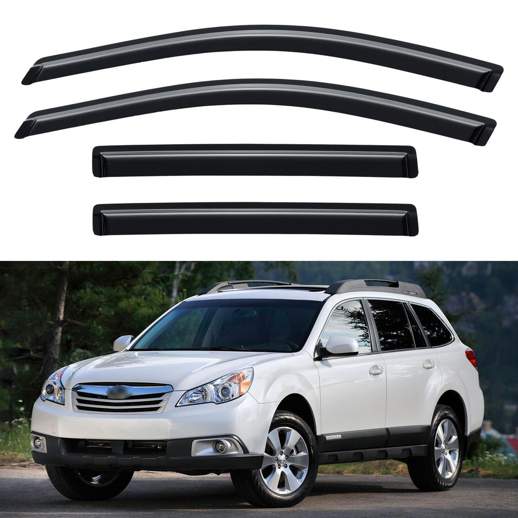 Window Visors Rain Guards 2010-2014 Subaru Outback