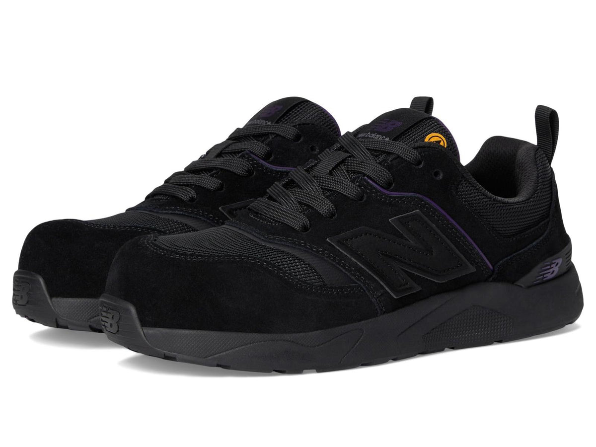 New Balance Elite SD10 Composite Toe Work Shoes, Women's 10, Black/purple