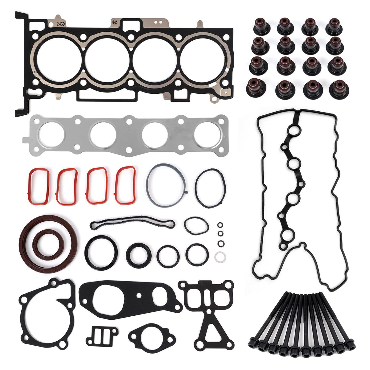 Engine Cylinder Head Gasket Set Kit with Head Bolts, HS54741B, ES72465-1