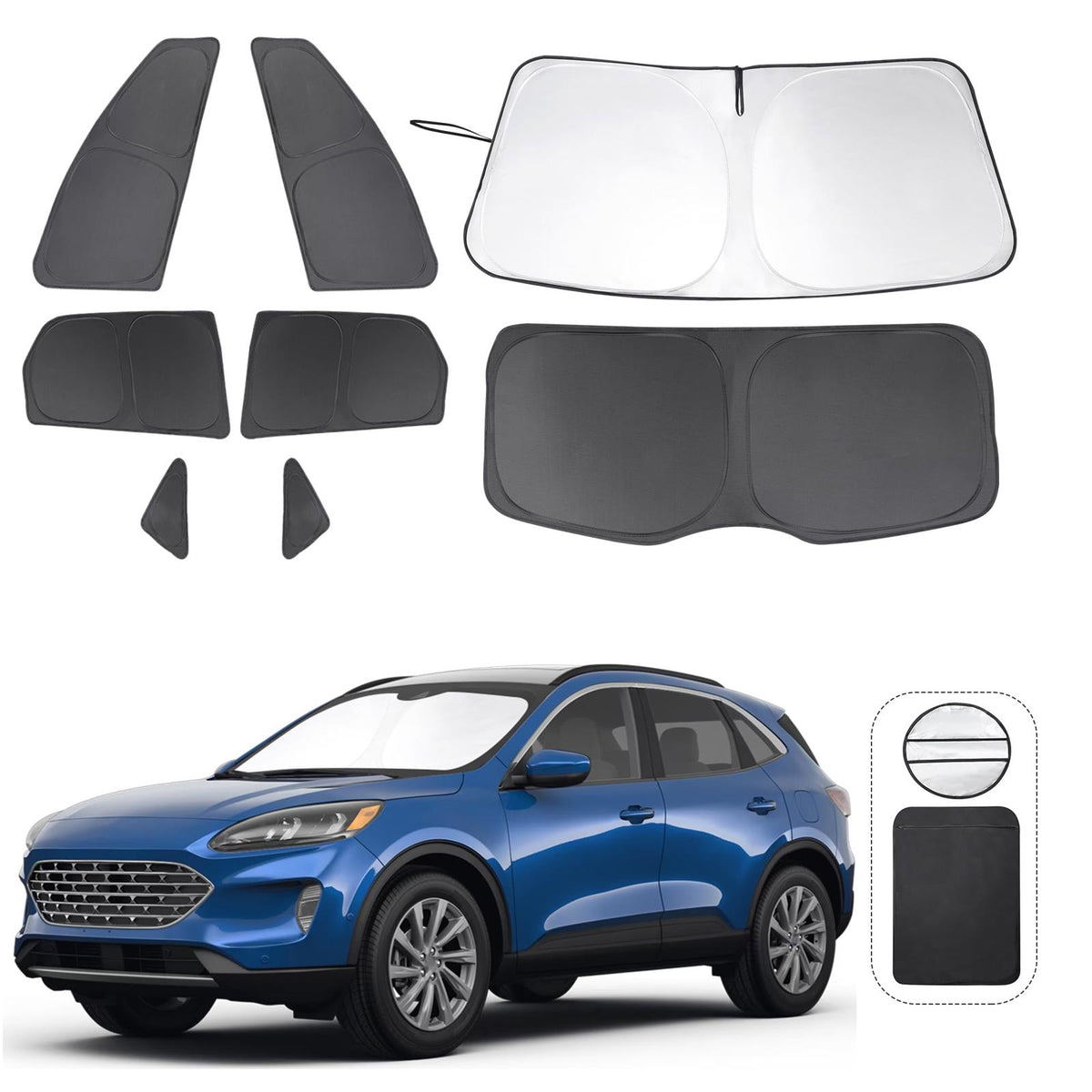Windshield Sun Shade Custom Fit for 2020-2024 2025 2026 Ford Escape