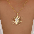 14K Gold Pendant Necklace for Women - Dainty Tiny Pendant Choker
