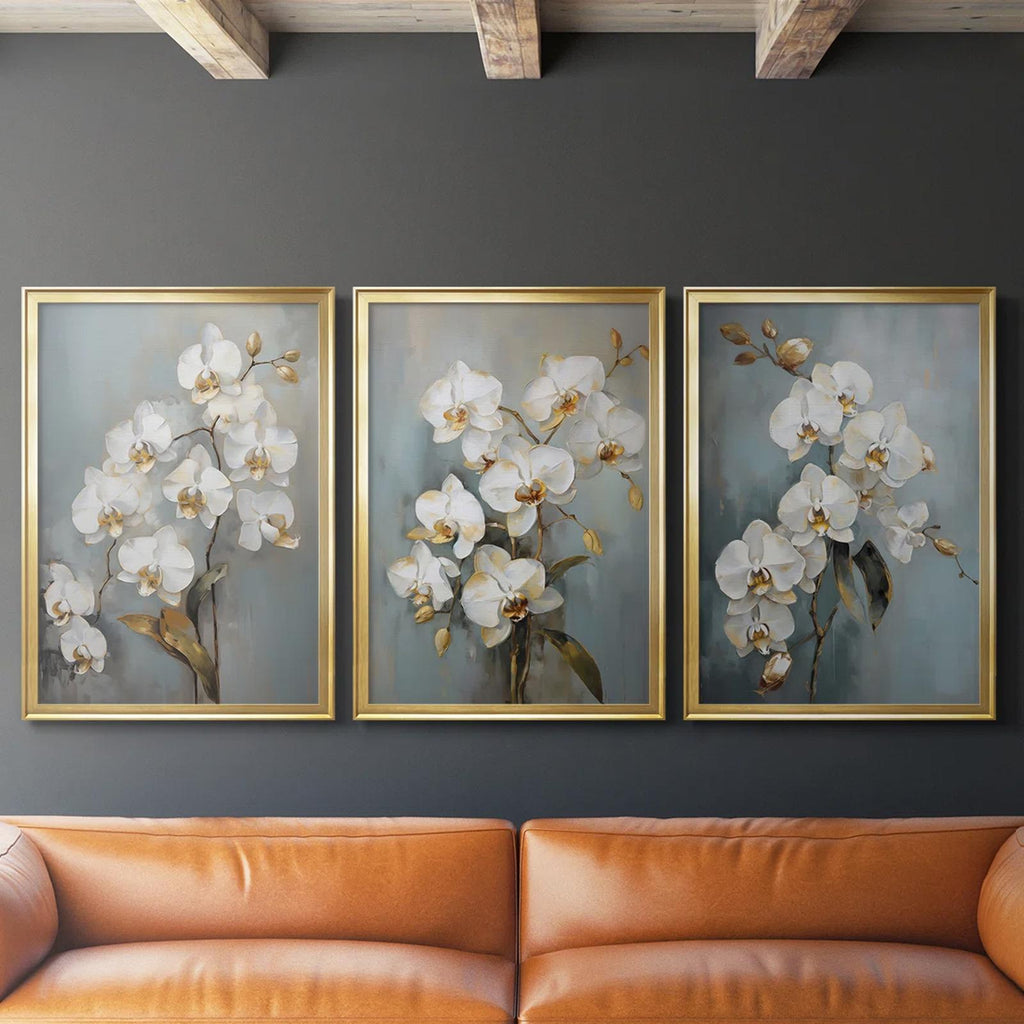 FLORAL Series CXCII -Custom Framed Wrapped Gallery Canvas - 2 Pieces
