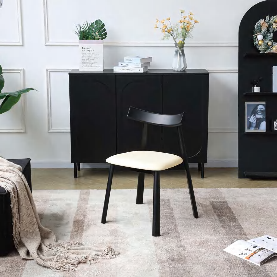 Minimalist design MCM dining chair, set of 2