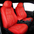 Leather seat cover for a 2024-2025 4th Generation Toyota Tacoma, Red/Camo