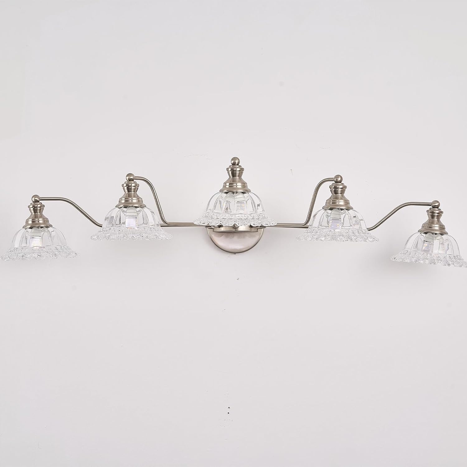 XIEDUN Brushed Nickel 5 Light Vanity Light