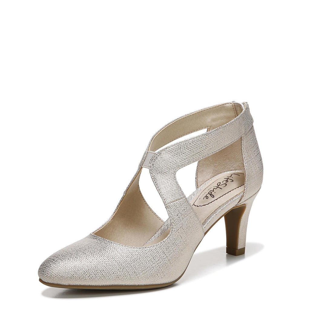 Lifestride Womens Giovanna 2 Pumps Platino, Gold, size 9
