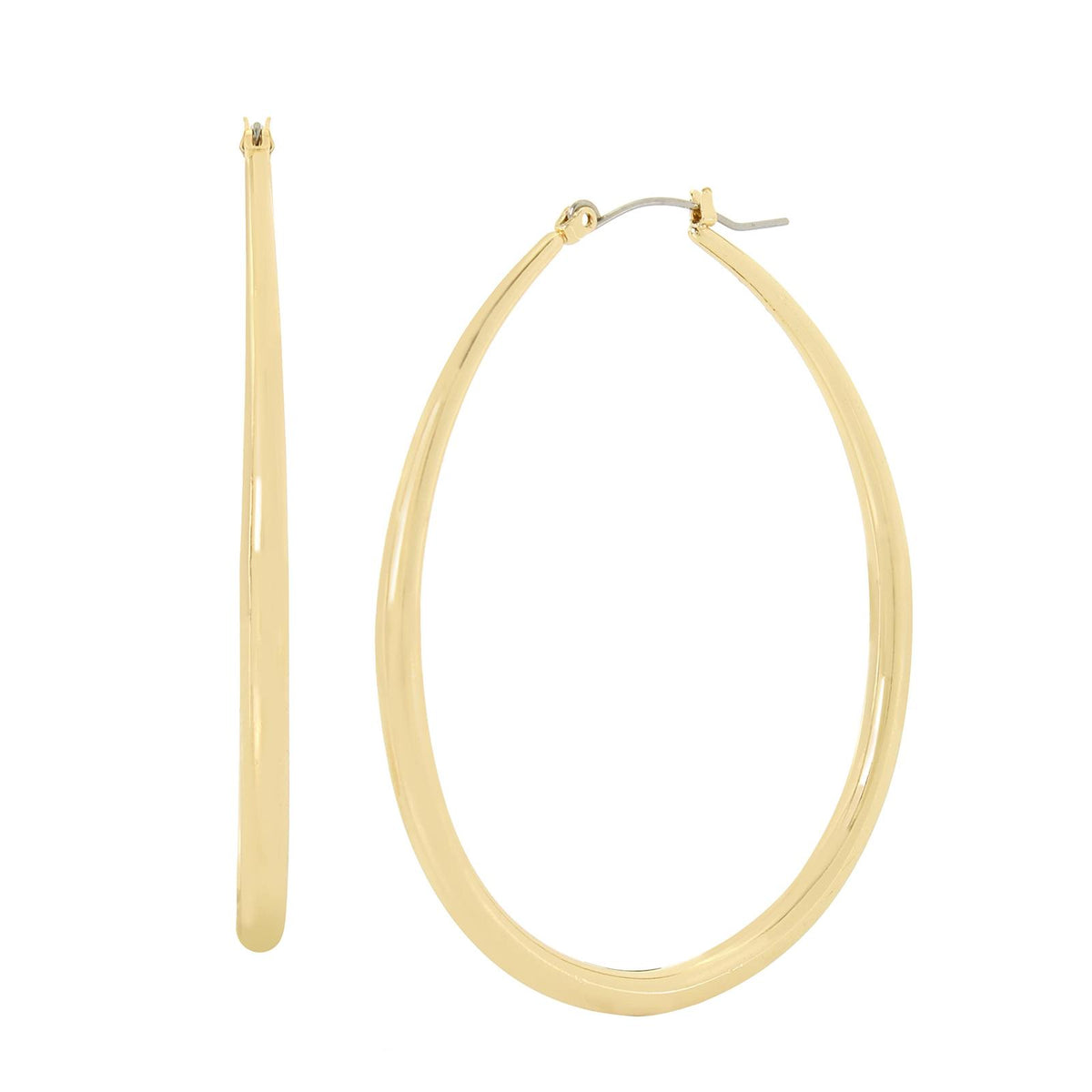 Steve Madden Oval Tube Hoop Earrings