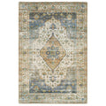 Home Decorators Collection Harmony Denim 5 ft. x 7 ft. Indoor Machine Washable Area Rug, NEW!