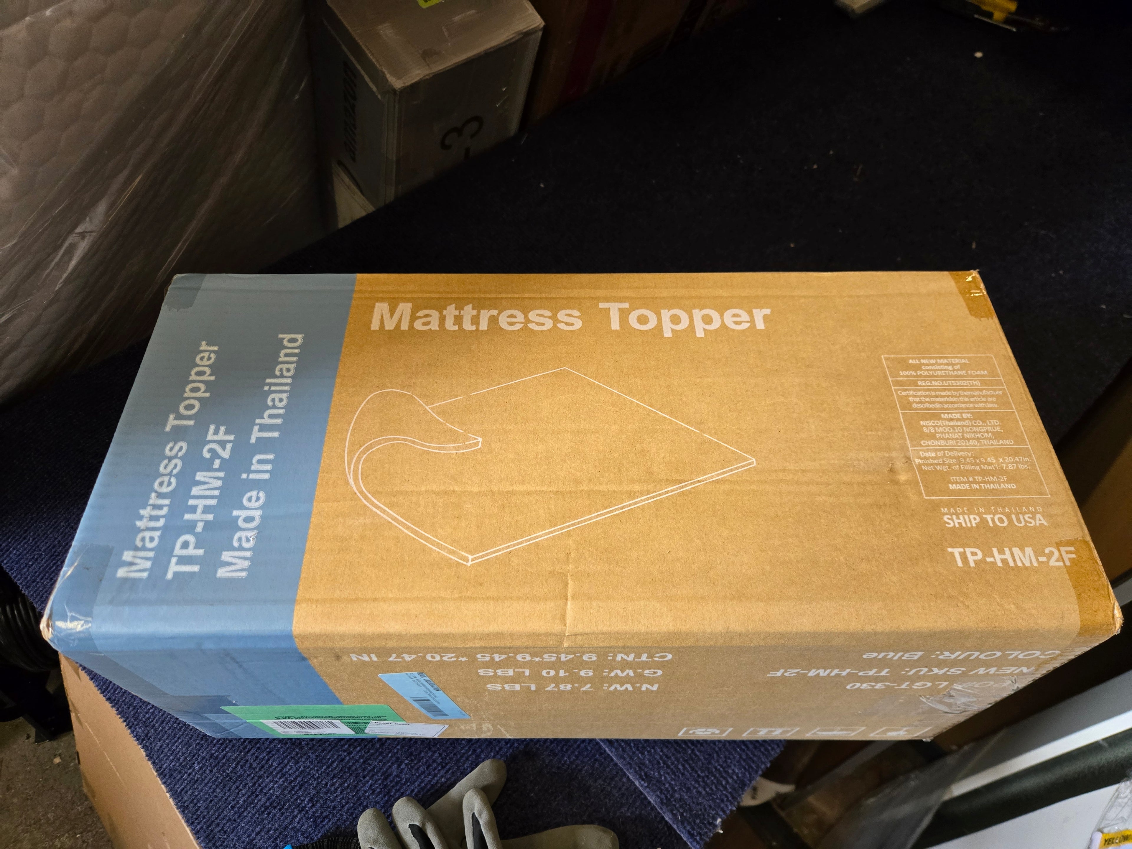 2" Full mattress Topper, Brand New