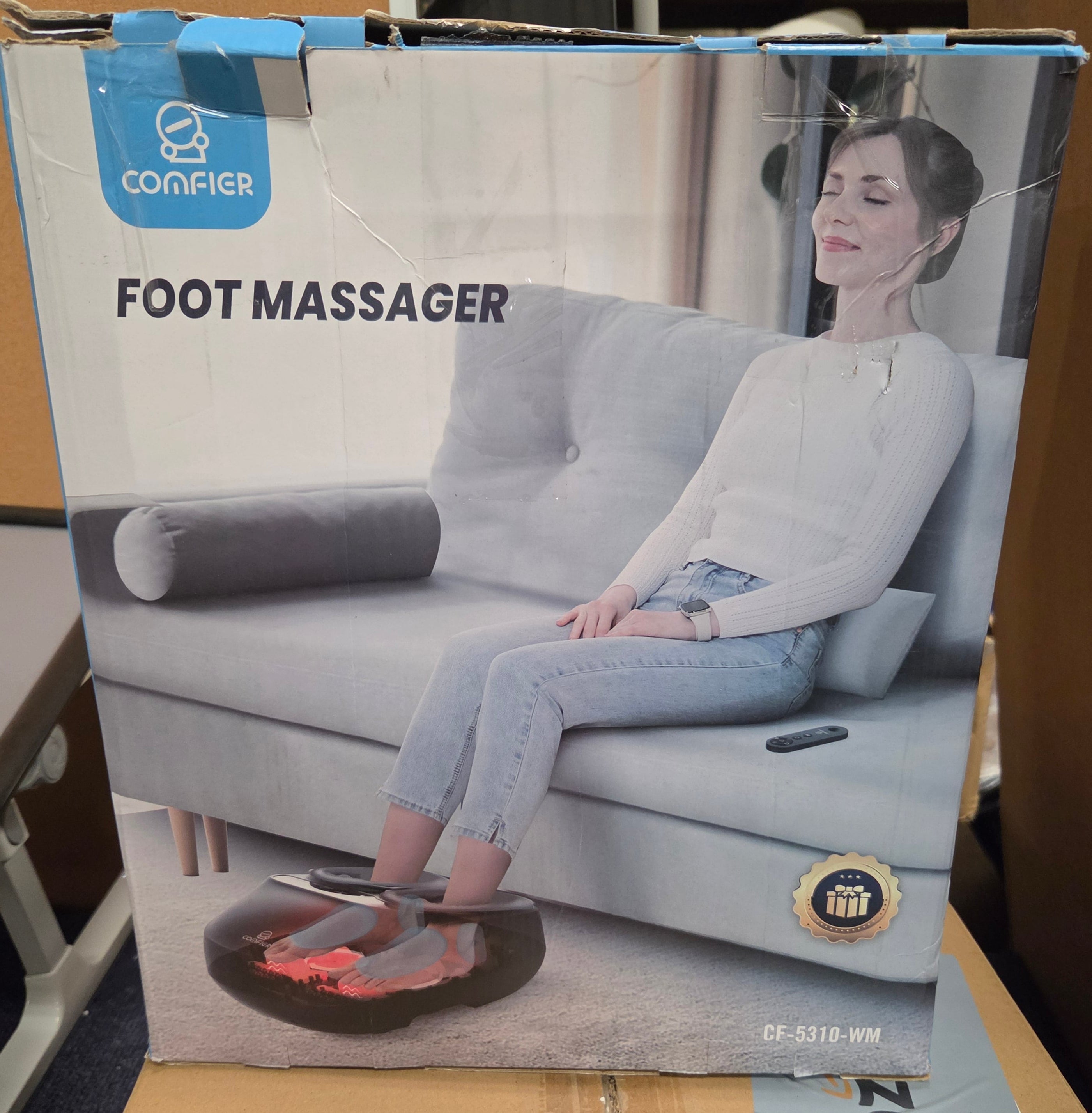 Comfier Shiatsu Foot Massager with Heat, like new