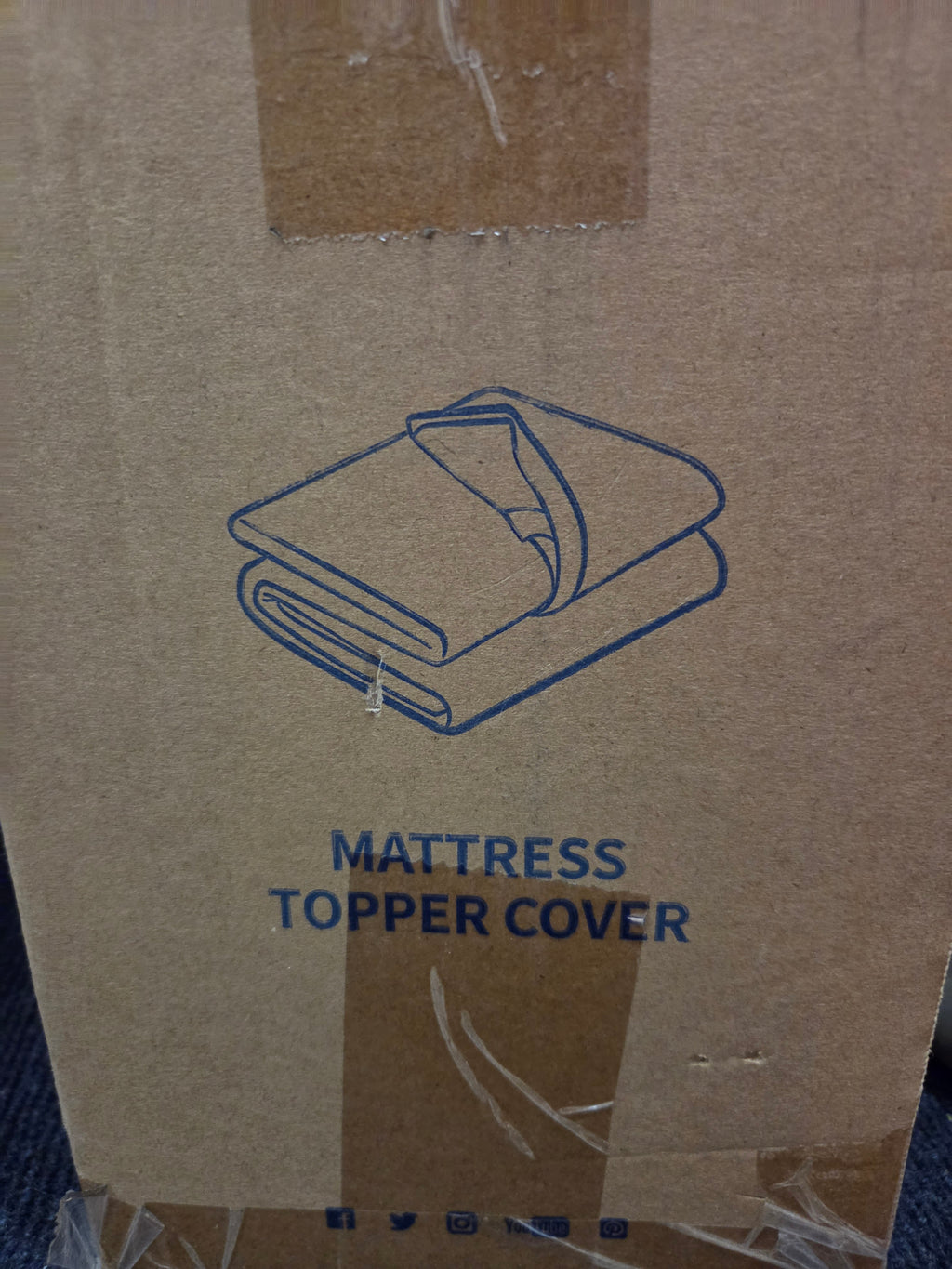 Mattress Topper Cover for 2" mattress topper
