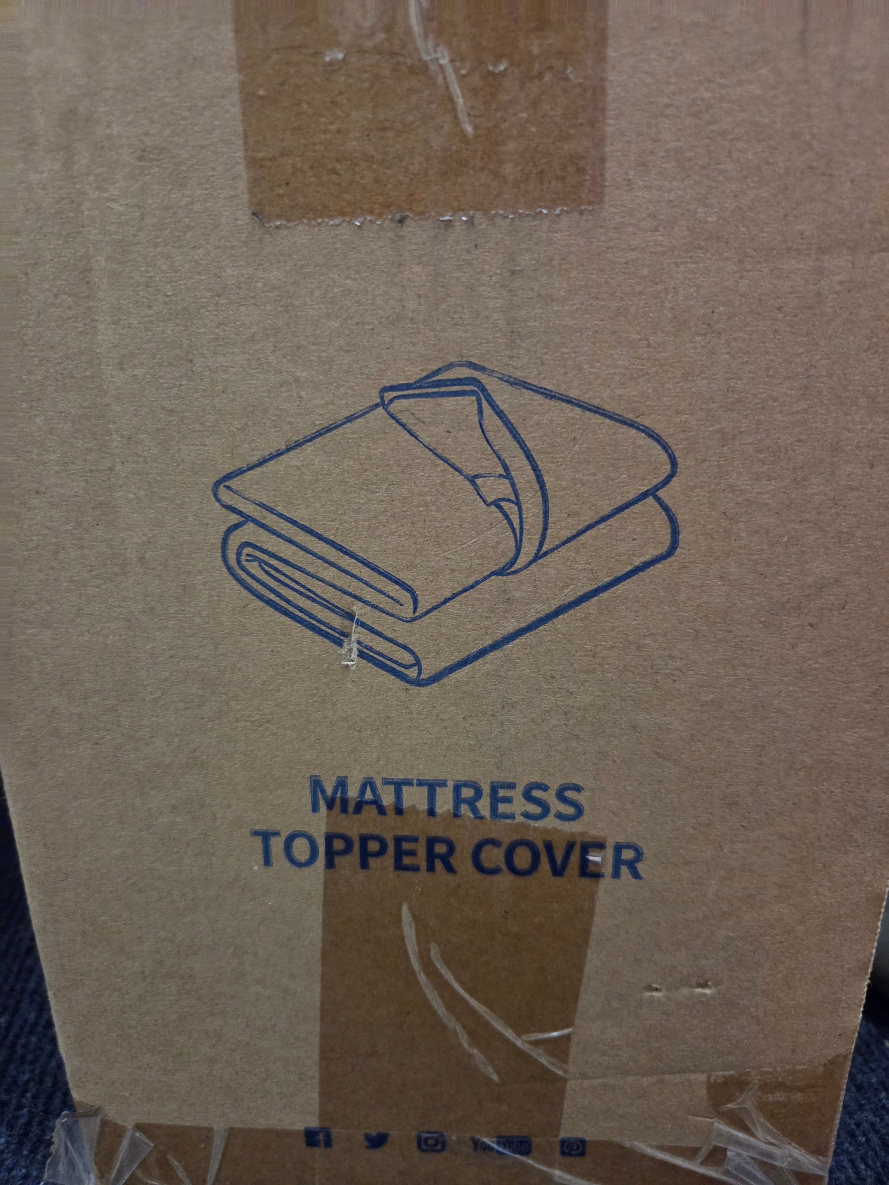 Mattress Topper Cover for 2" mattress topper