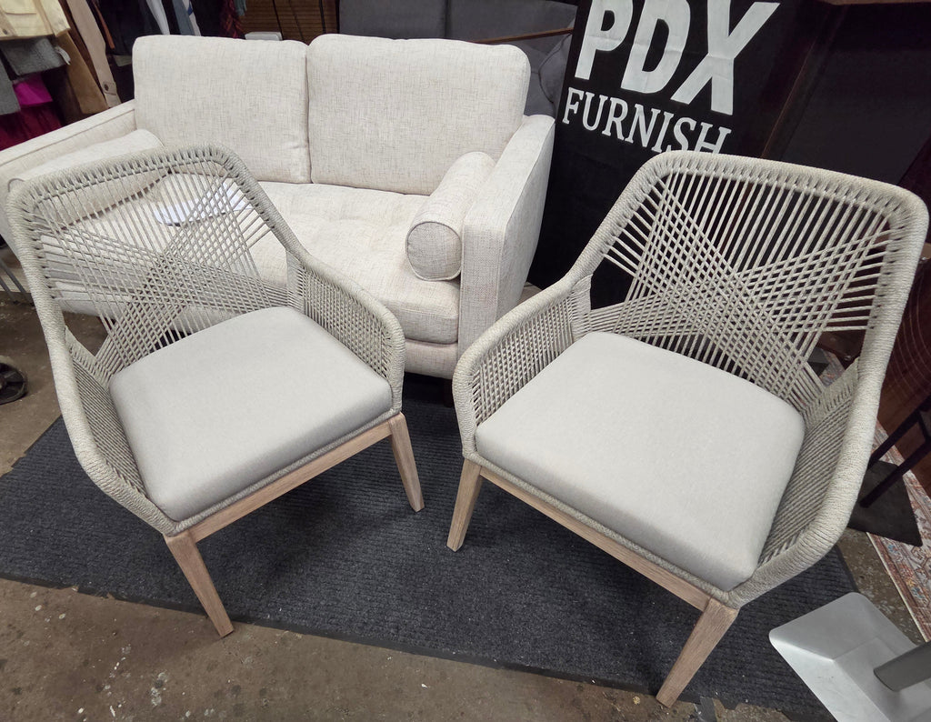2 x The Orient Express Furniture Loom Arm Chair