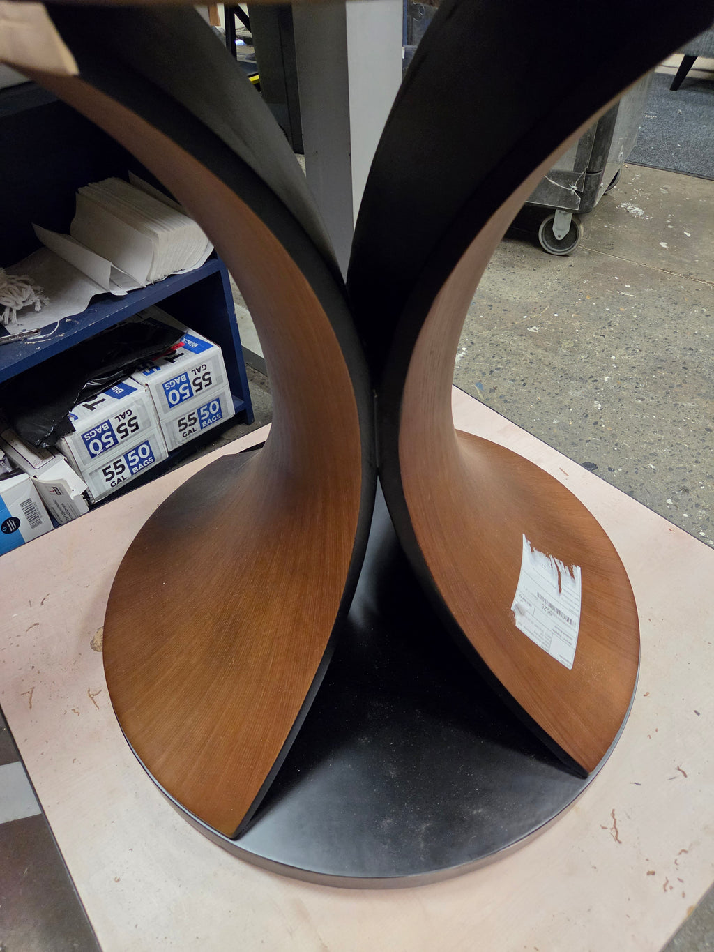 Custom, 59" round table, solid wood, very heavy