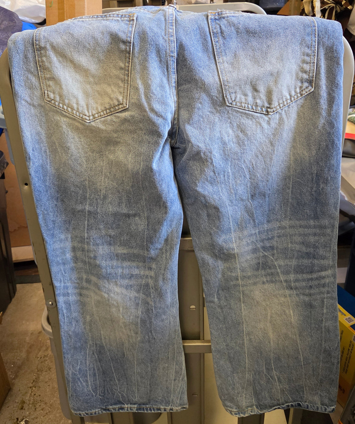 Vintage Wash Baggy Wide-Leg Skate Jeans, 36 – Relaxed Denim Pants (NEW / Tried On)