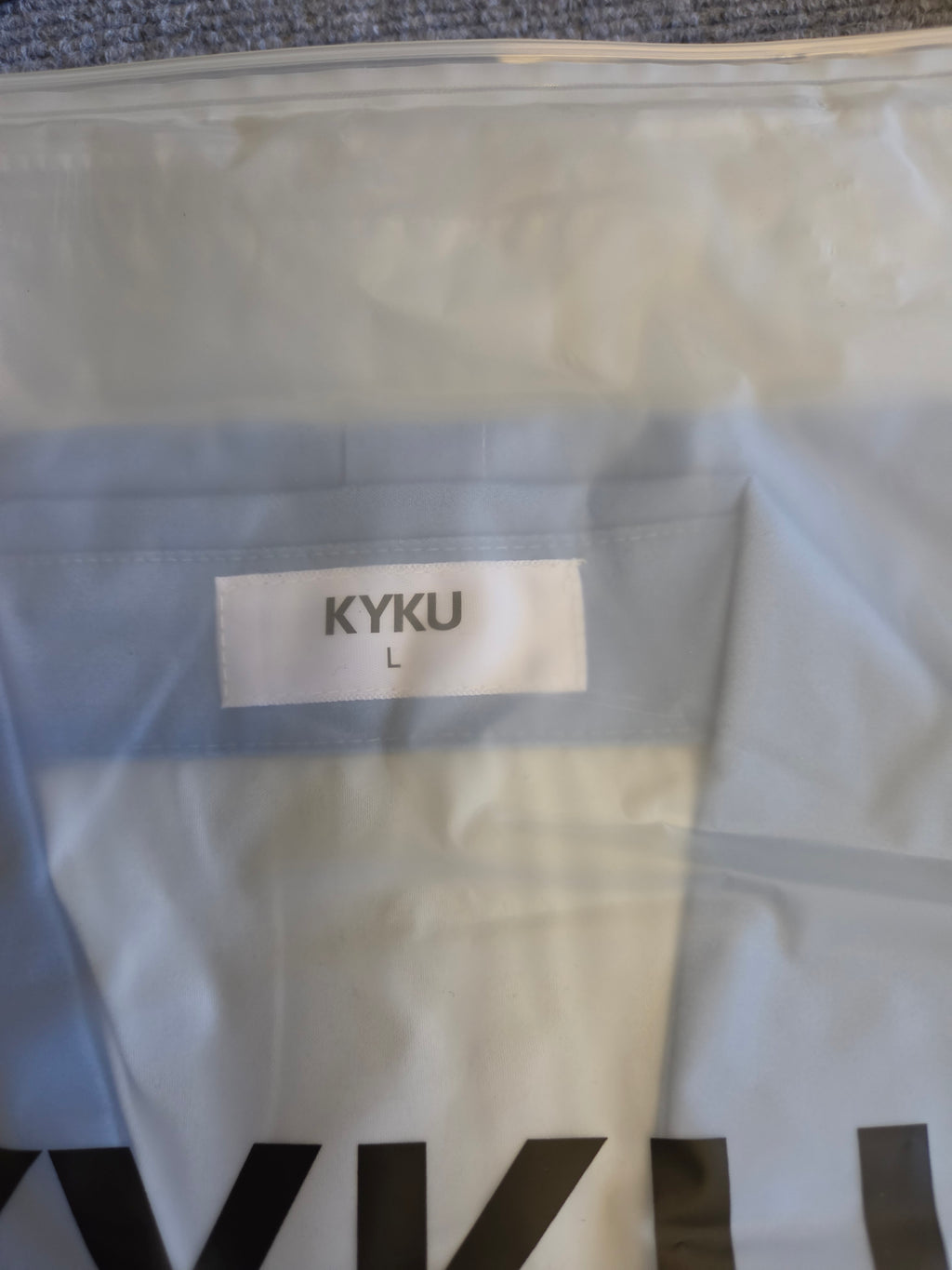 KYKU Men's Geometric Button-Down Beach Shirt Blue Size L NEW NWT