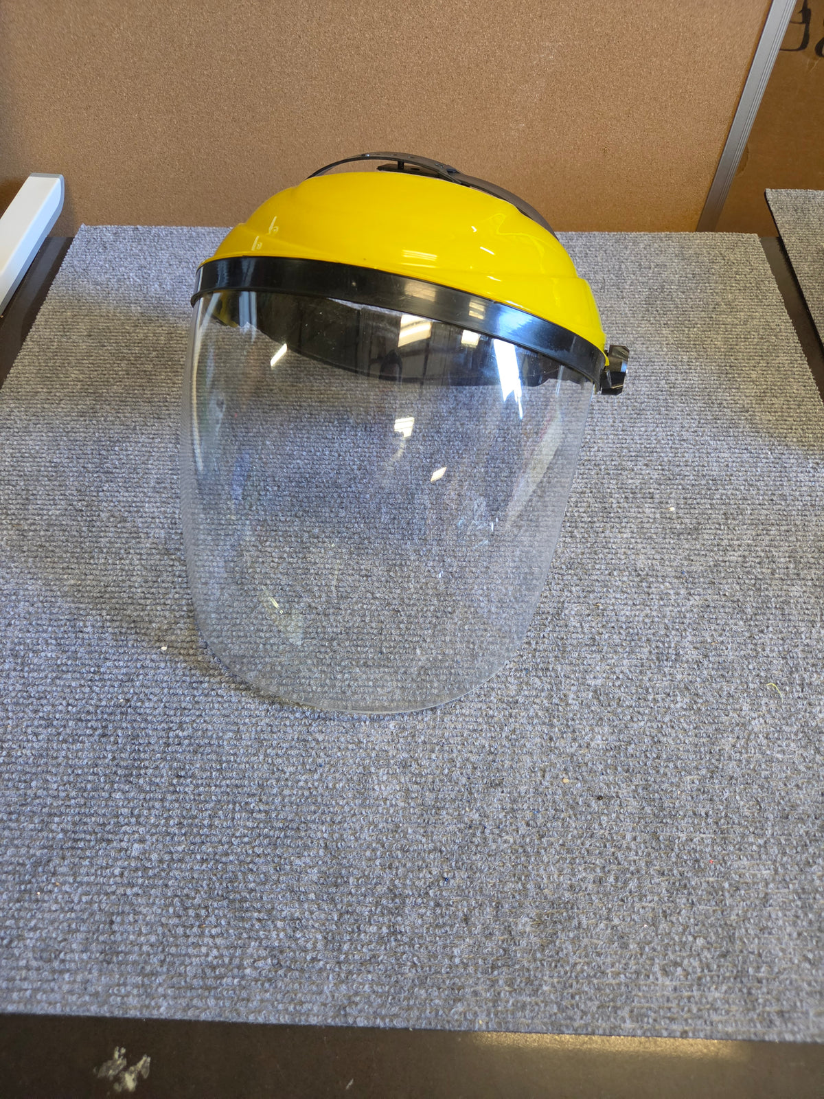 Adjustable Full Face Shield Workshop Grinding Woodworking Clear Visor NEW
