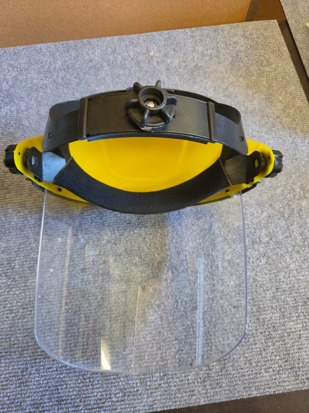 Adjustable Full Face Shield Workshop Grinding Woodworking Clear Visor NEW