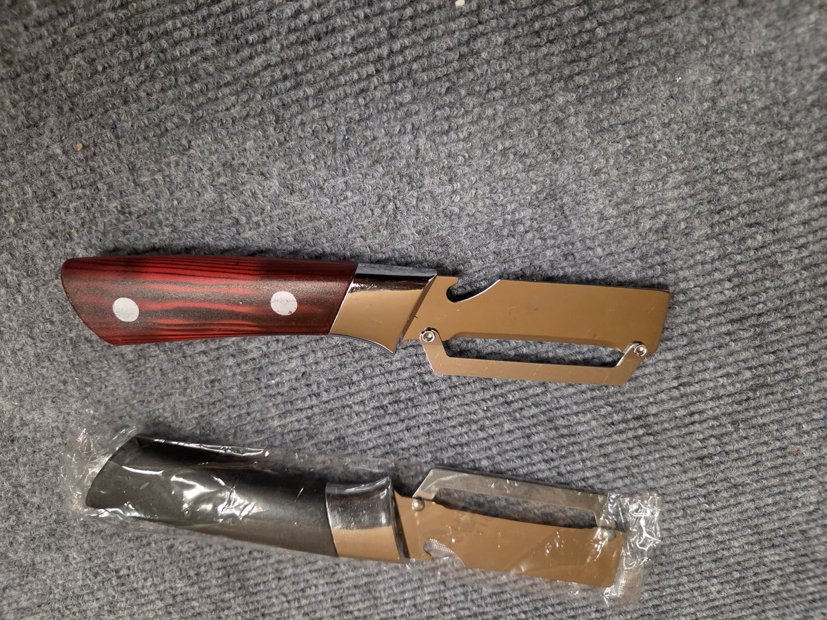 Stainless Steel Cheese Slicer / Vegetable Peeler Wood Handle NEW