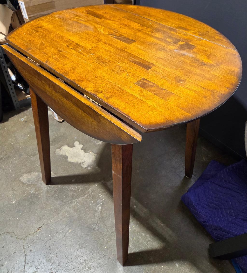 Bar Height Drop Leaf Kitchen / Dining Table, 36" x 36"h