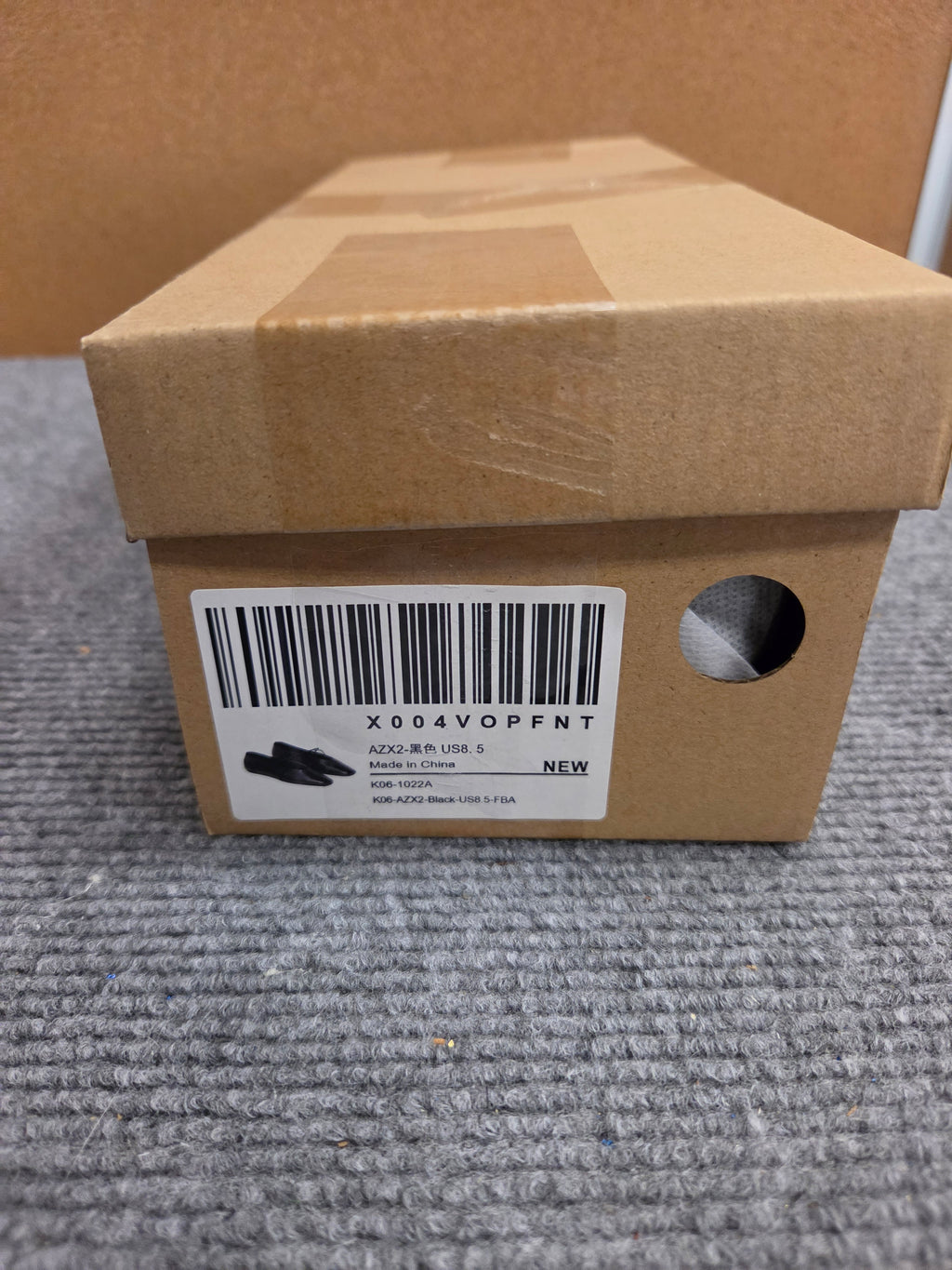 Women's Square Toe Crisscross Ballet Flats Black Size 8.5 (EU 39) NEW NIB