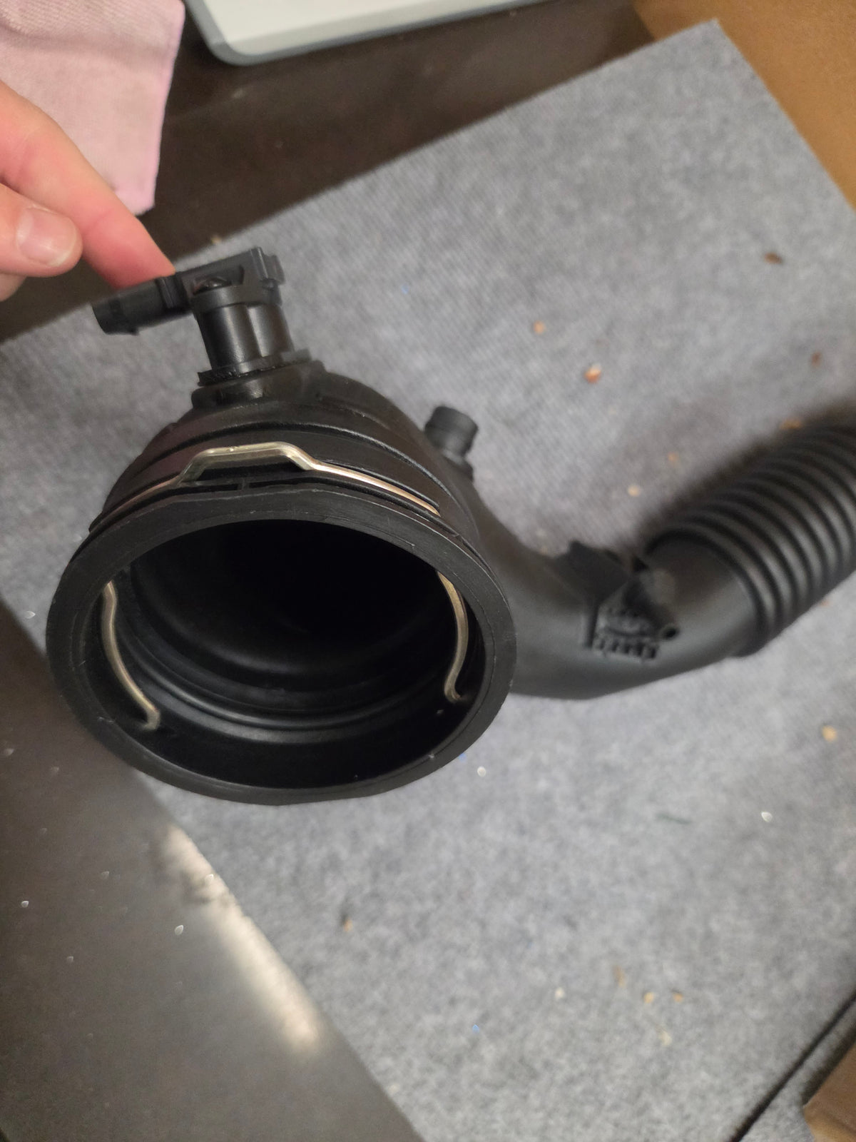 BMW 13717604033 N55 Intercooler to Throttle Body Charge Pipe Hose NEW OPEN