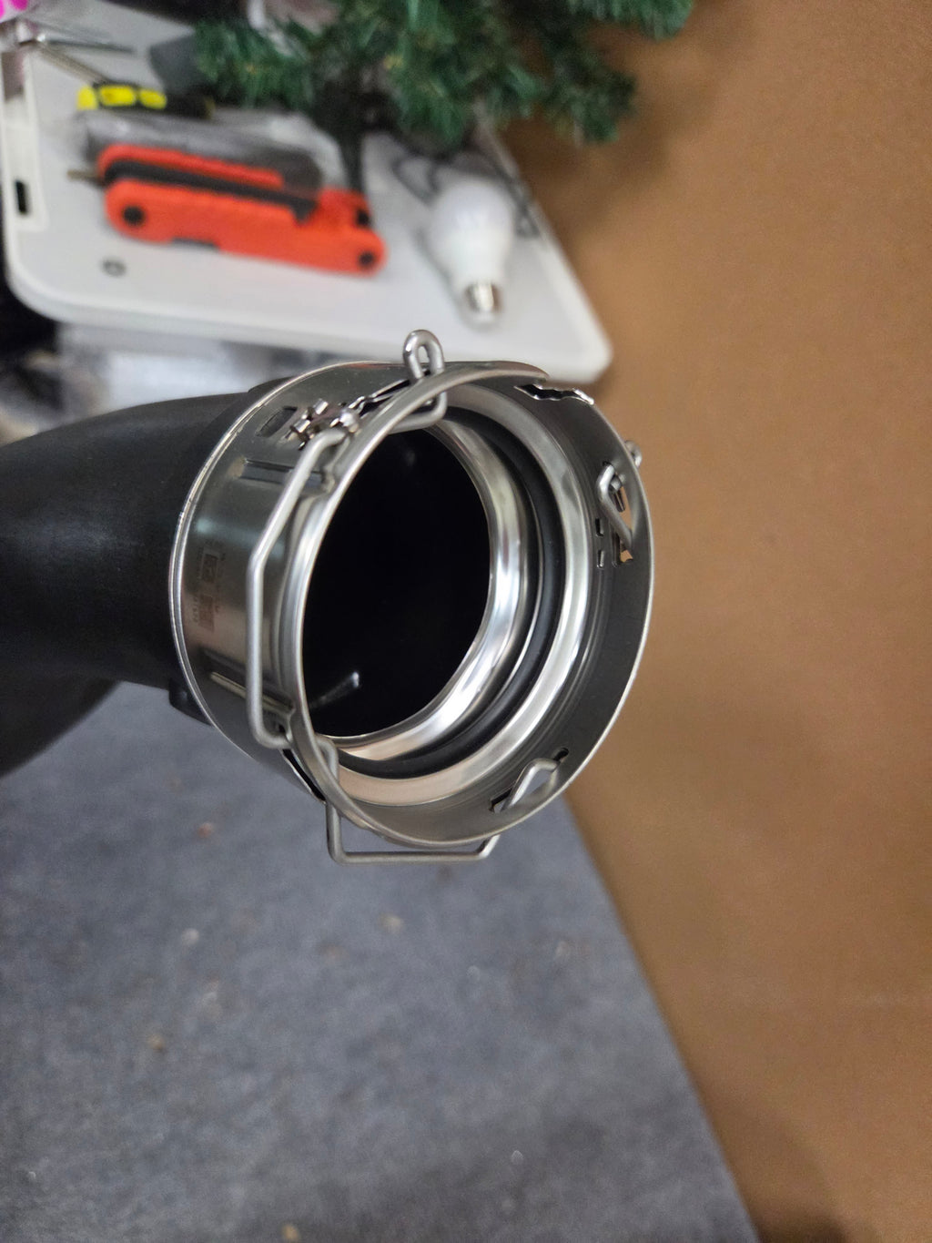 BMW 13717604033 N55 Intercooler to Throttle Body Charge Pipe Hose NEW OPEN