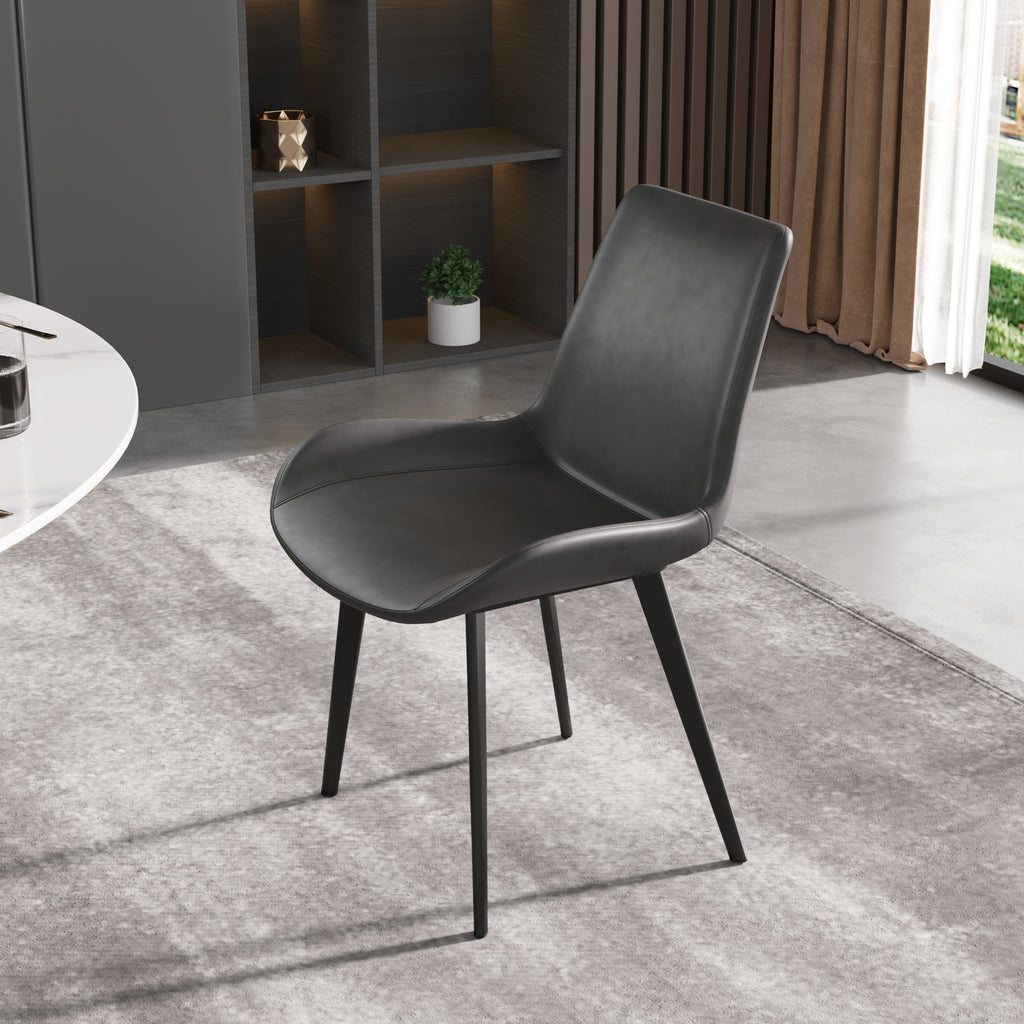 Faux Leather Dining Chairs, Set of 2