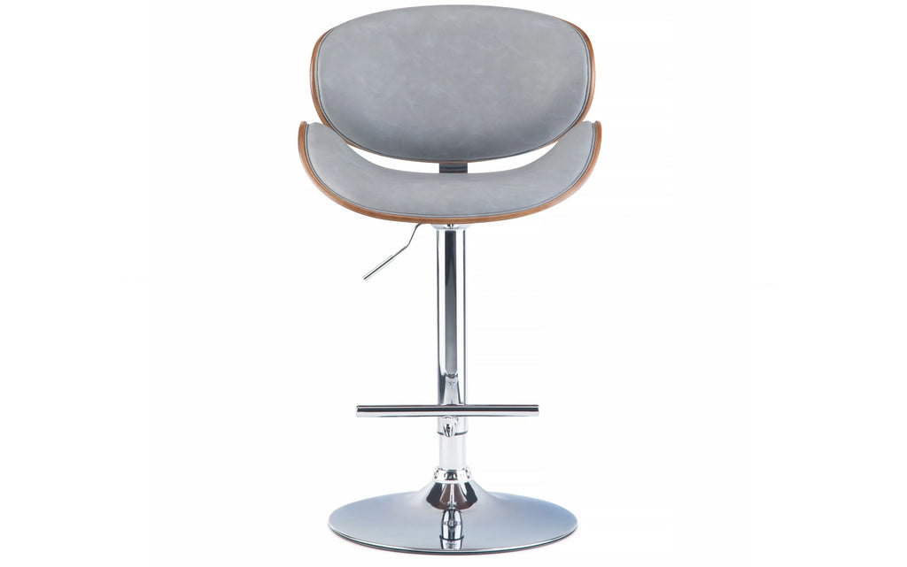 Simpli Home Marana 21" Bentwood Swivel Bar Stool Adj Counter Height NEW NIB