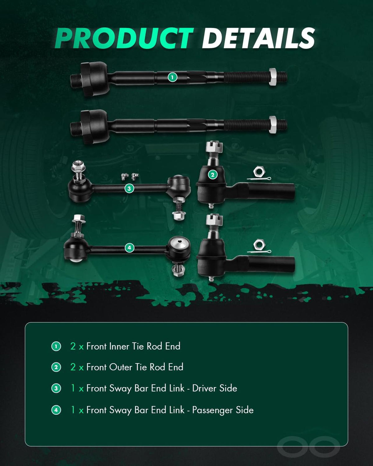 Partial Front Suspension Kit, 2004-2005 for Chevy Colorado or GMC Canyon