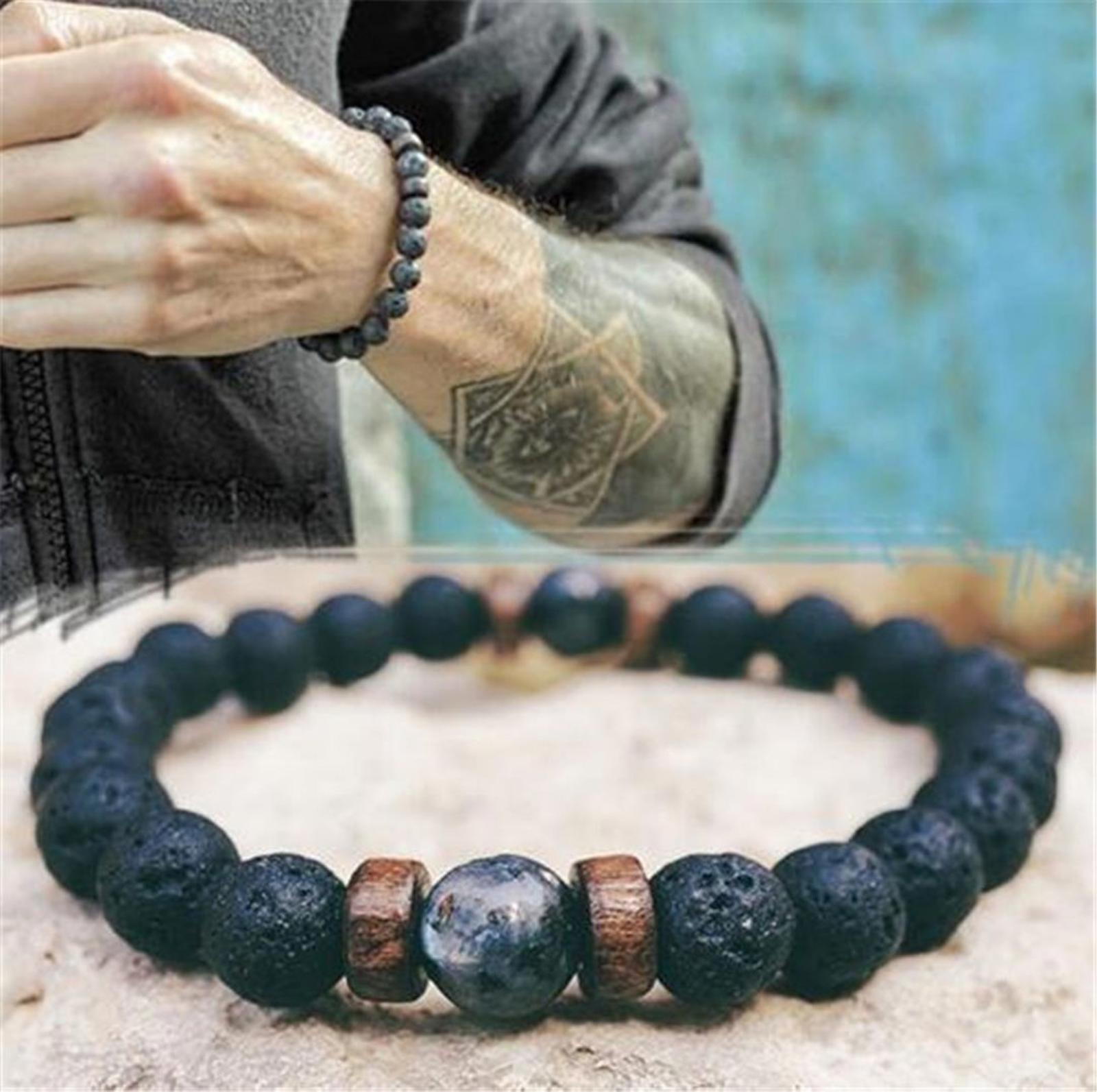 Lava Rock Bead Bracelets