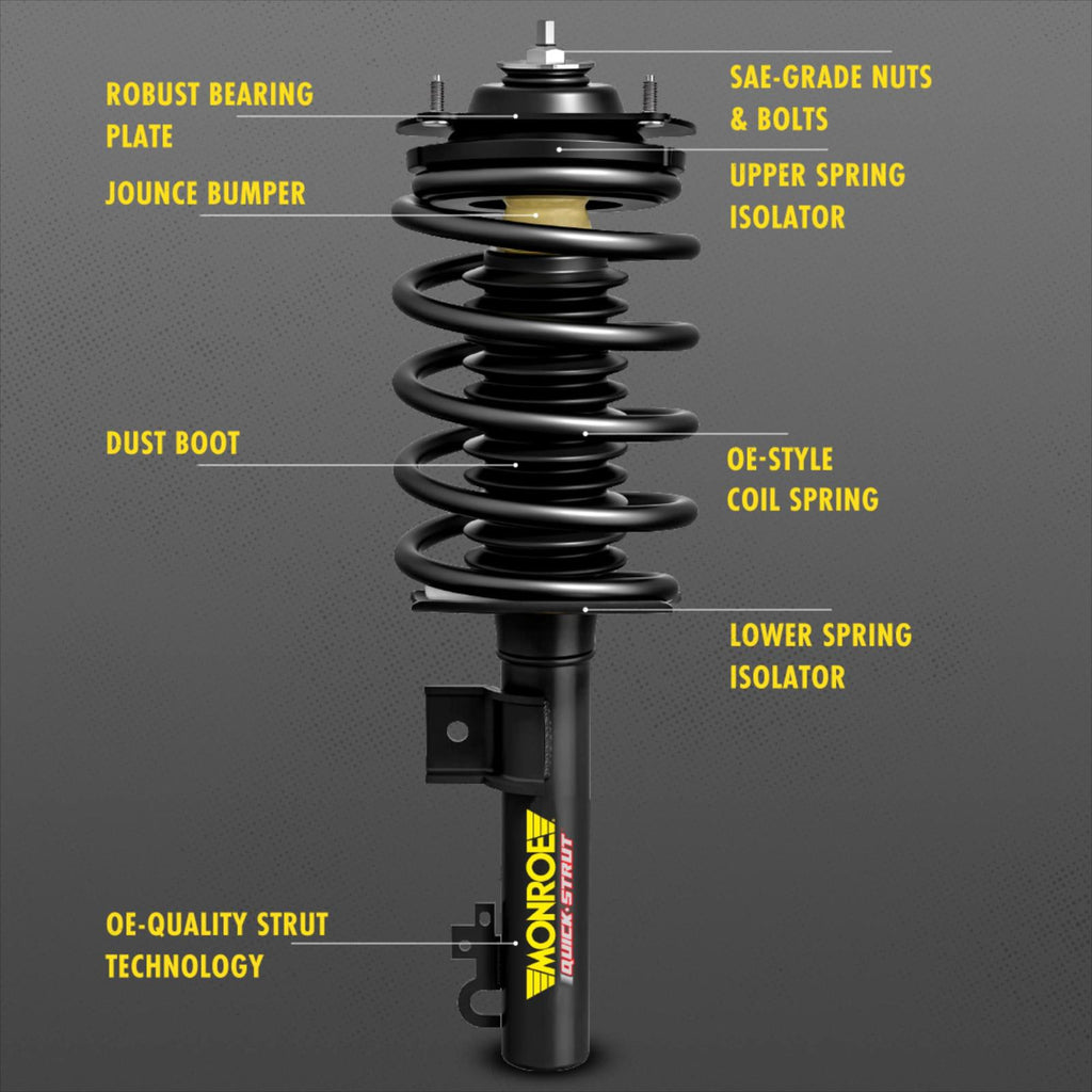 Monroe Quick-Strut 173081R Suspension Strut and Coil Spring Assembly for Honda Civic