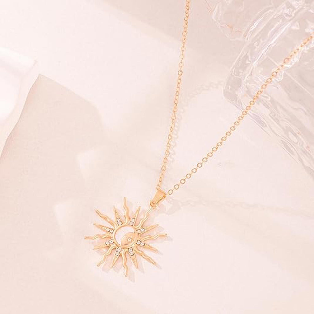 14K Gold Pendant Necklace for Women - Dainty Tiny Pendant Choker