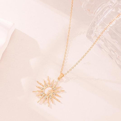 14K Gold Pendant Necklace for Women - Dainty Tiny Pendant Choker