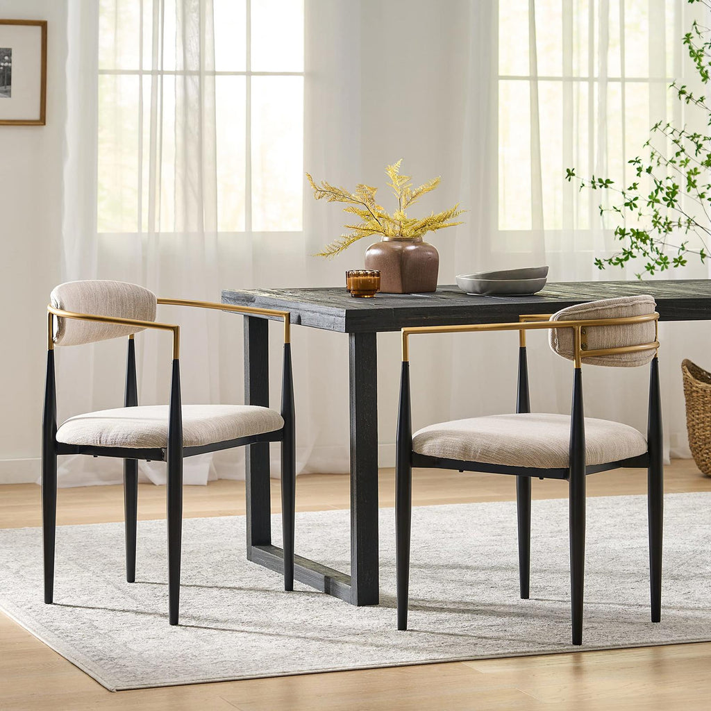 Christopher Knight Home Gertru Dining Chairs, Set of 2,  Beige