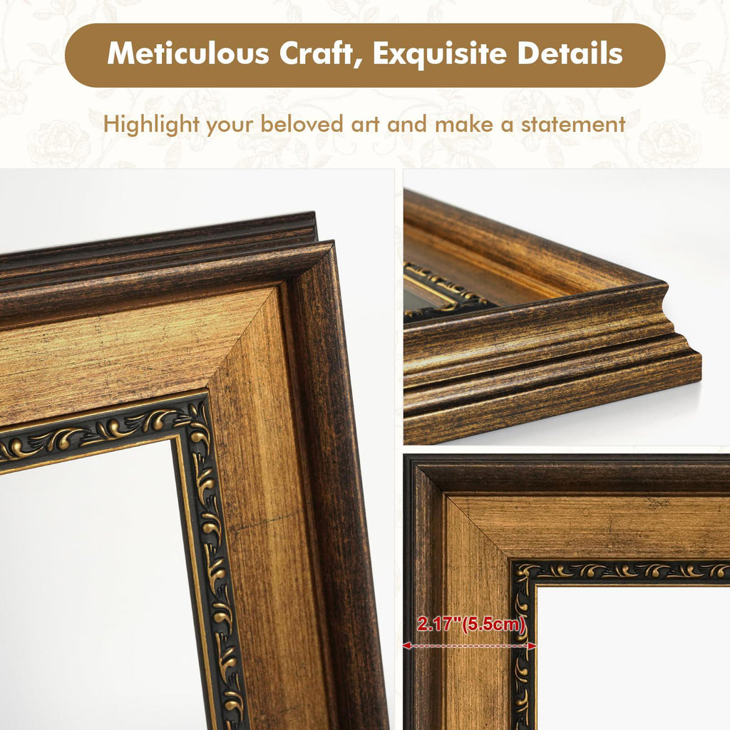 Antique French Canvas Frame for 20x24, Frame Only