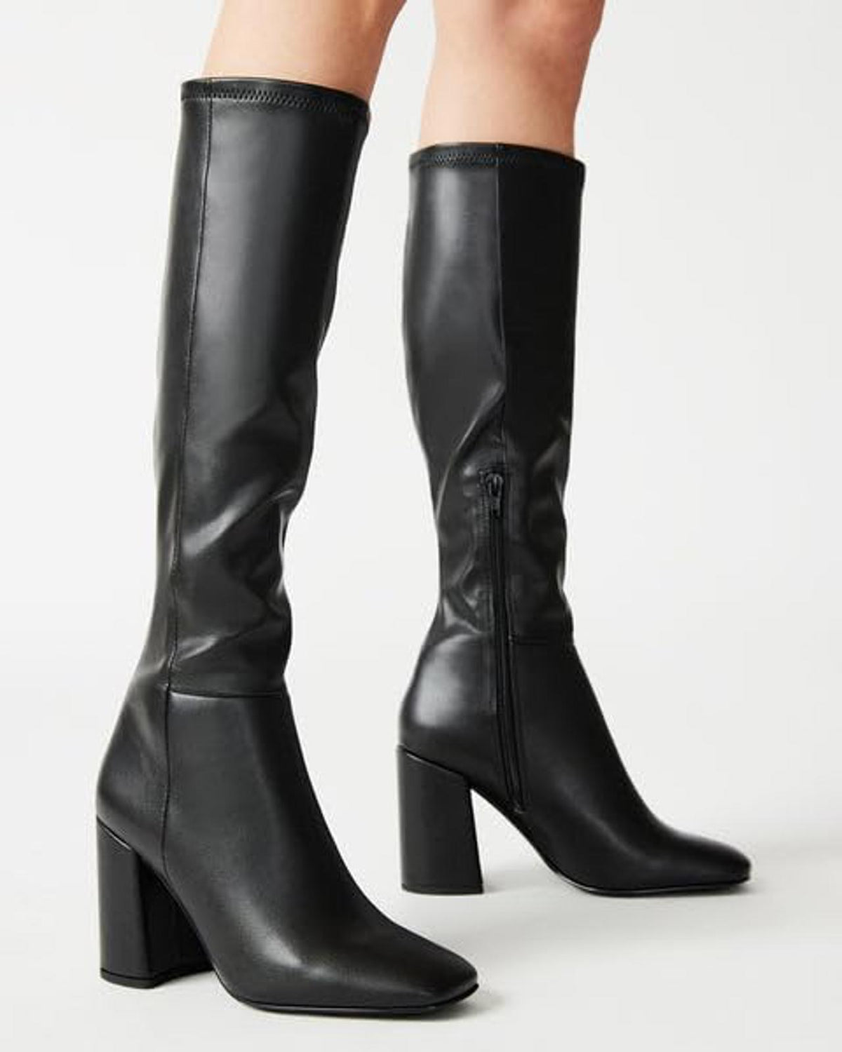 SOVANYOU Black Knee High Boots, 6