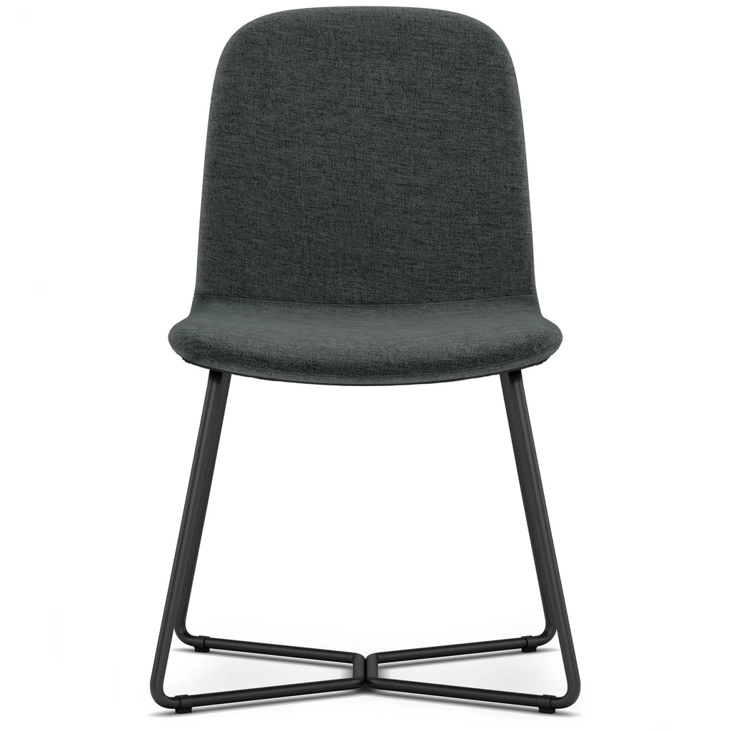 Simpli Home Wilcox Modern Dining Chairs Set of 4 – Charcoal Grey NEW NIB