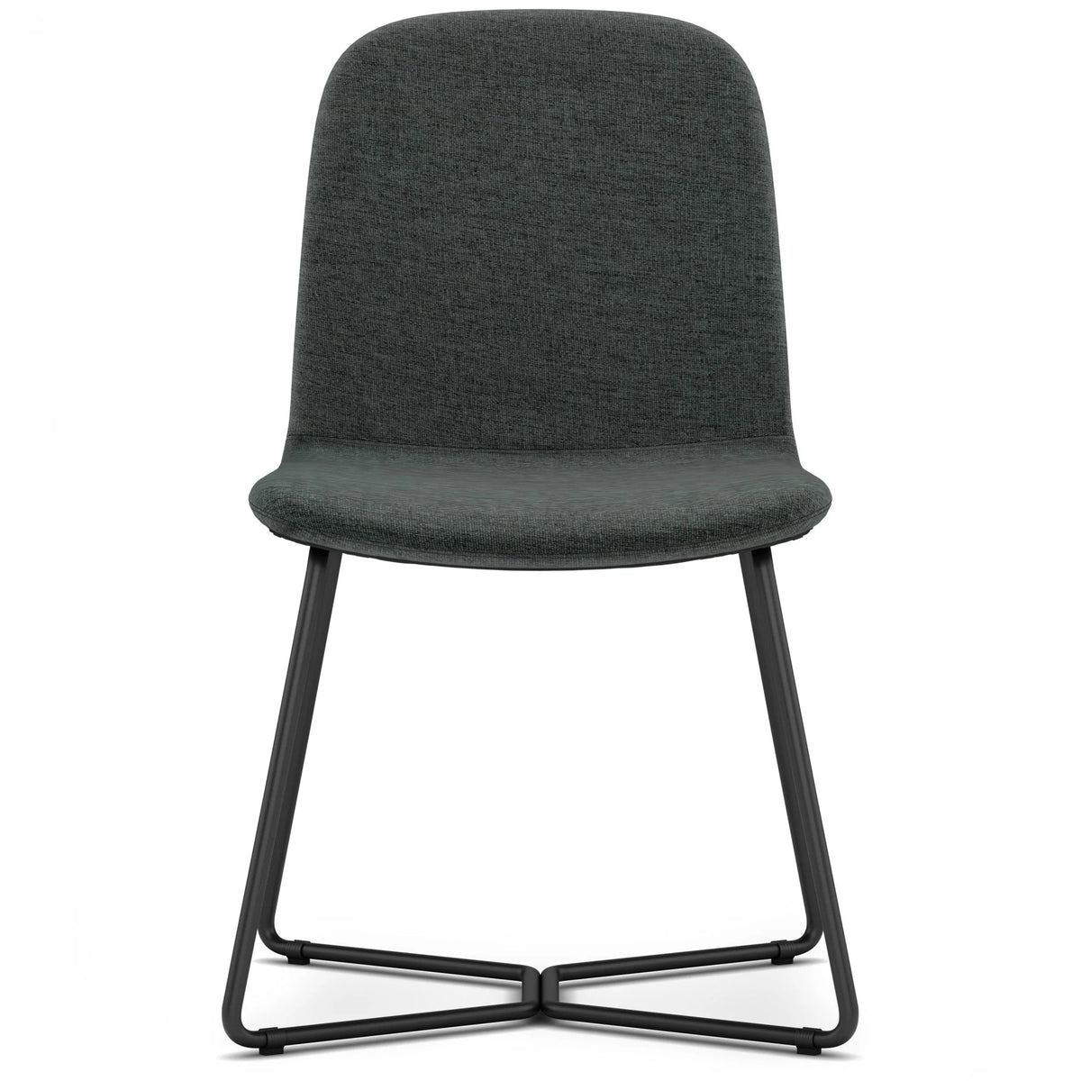 Simpli Home Wilcox Modern Dining Chairs Set of 4 – Charcoal Grey NEW NIB