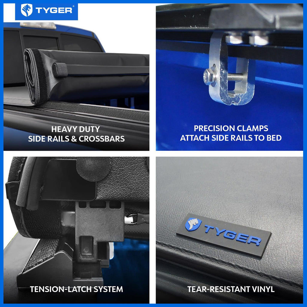 Tyger Soft Roll-up Truck Tonneau Cover, 2019-2026 Ram 1500, 67" Bed,  TG-BC1D9046