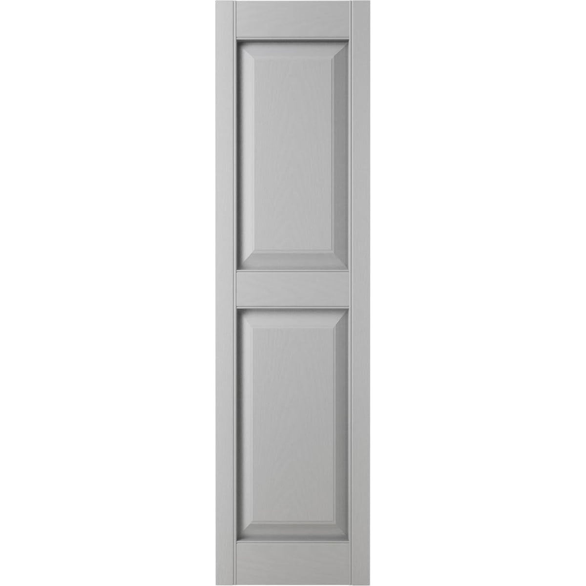 Pair of Ekena Millwork Vinyl Raised Panel Shutters, 14.75"x51", LP2S14X05100PG