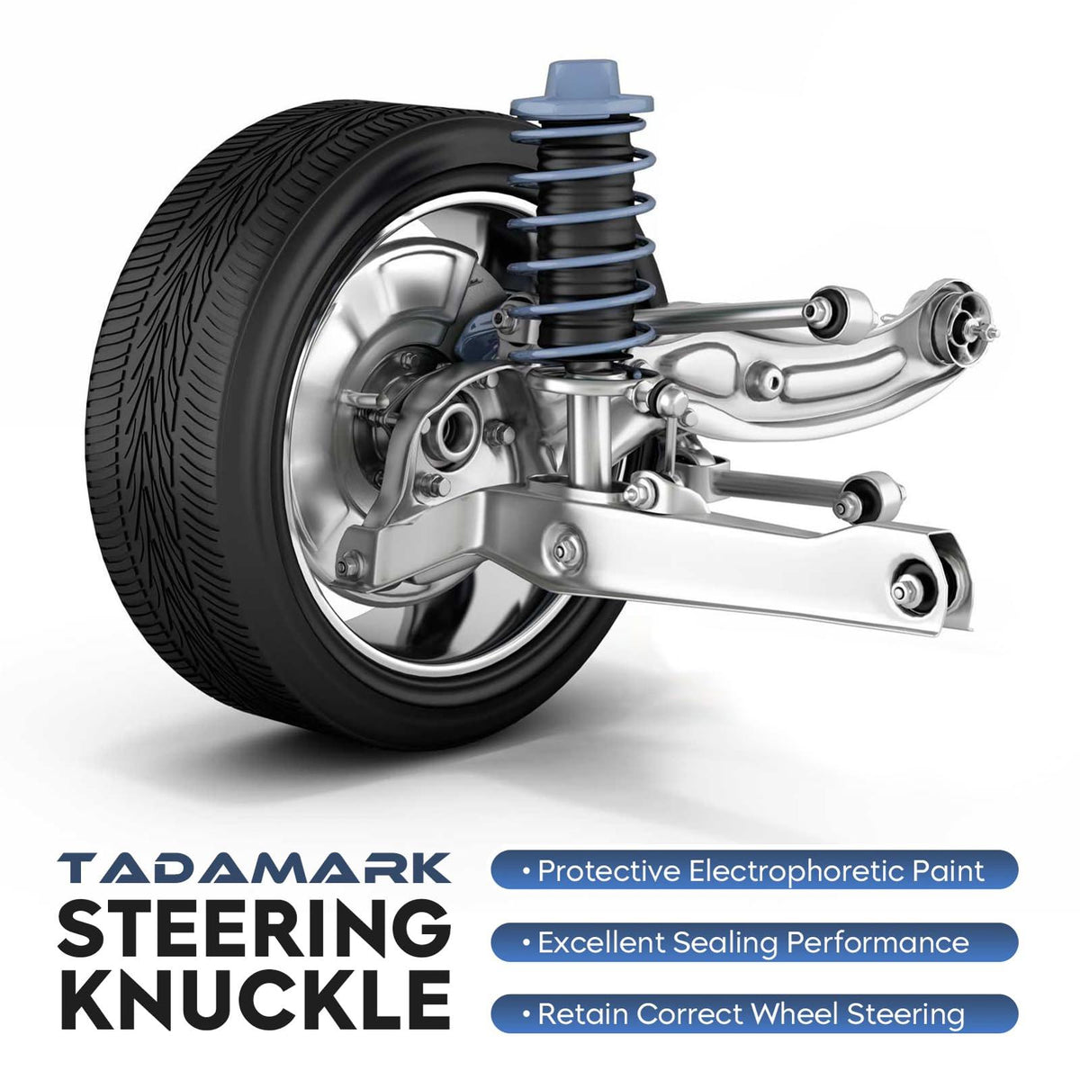 TadaMark Front Left Steering Knuckle With Ball Joint, Like New, replace: 698009 Driver side