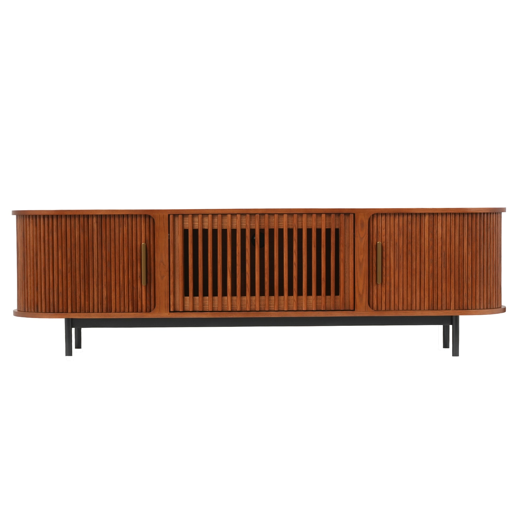 Linear Wood TV Stand