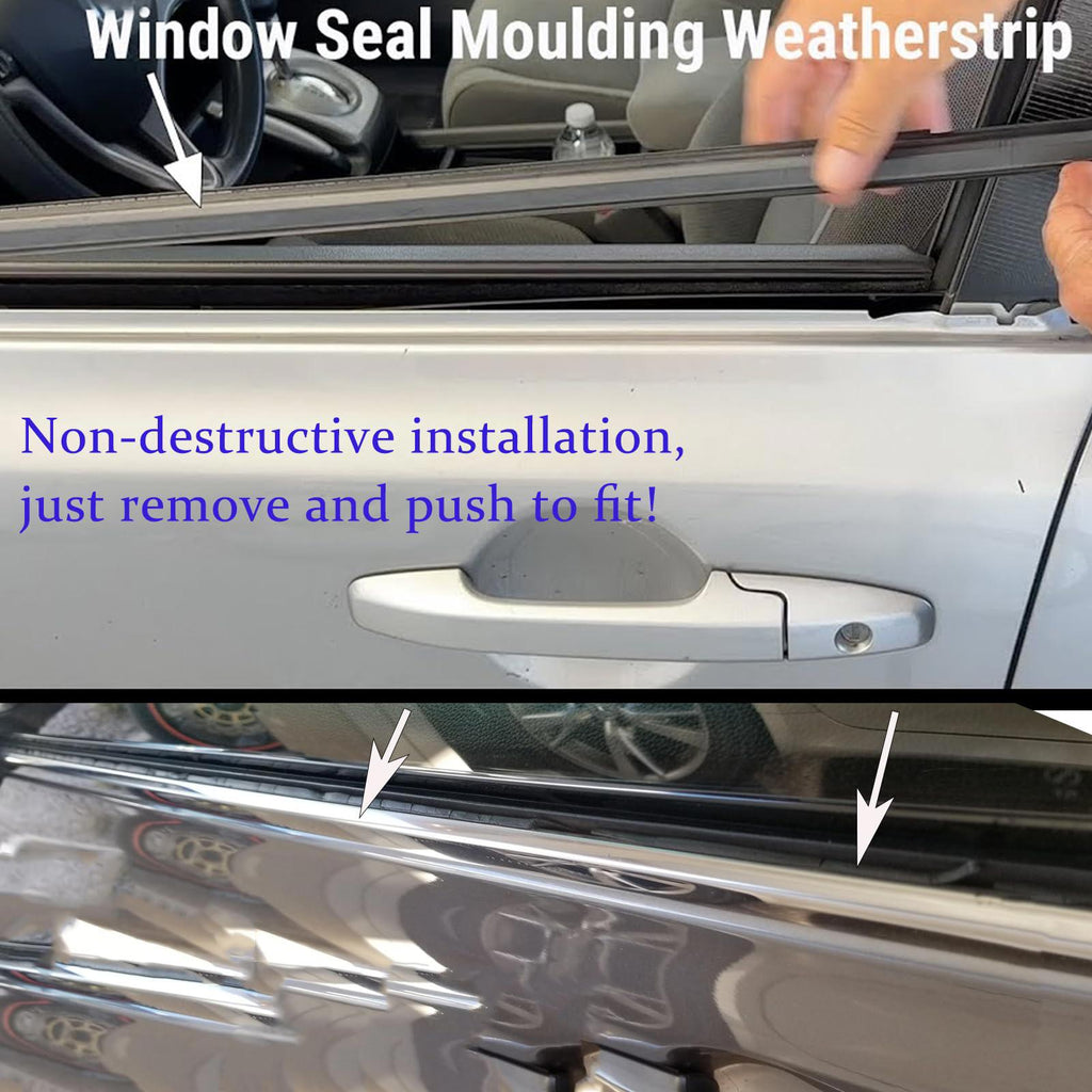 Car Window Molding Trim Kit, Compatible with 2012-2017 Toyota Camry