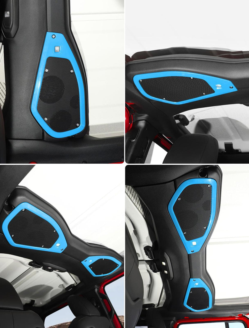 Overhead Soundbar Trim for 2024+ Jeep Wrangler (JL) & Gladiator (JT), Sky Blue